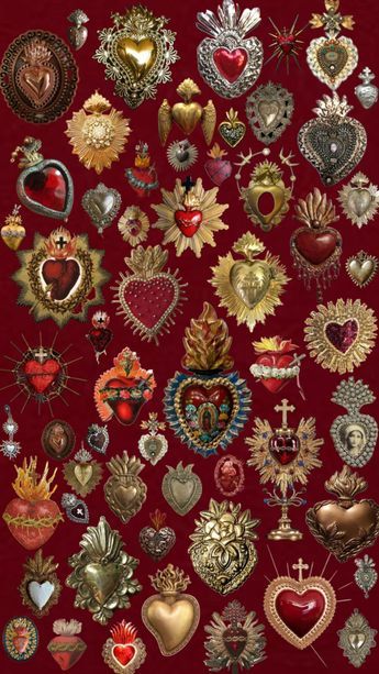 Check out a_elizabanoodle's Shuffles Roman Catholic Art, Sacred Heart Art, Art Wallpaper Iphone, Cute Patterns Wallpaper, Catholic Art, Iphone Background Wallpaper, Heart Wallpaper, Sacred Art, Aesthetic Collage