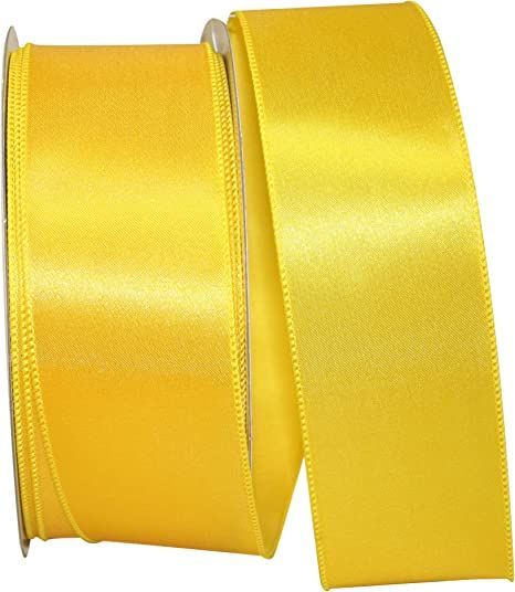 Reliant Ribbon Satin Value Wired Edge Ribbon, 2-1/2 Inch X 50 Yards, Yellow Papyrus Cosplay, Dot Matrix Printer, Printer Ribbons, Ribbon Skirt, Art Deco Floral, Ribbon Skirts, Beautiful Birthday Cakes, Buddy The Elf, Yellow Ribbon