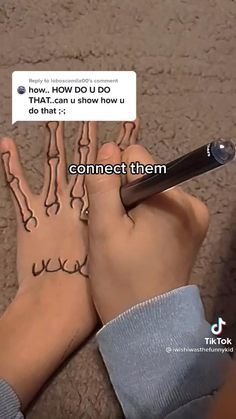 Things To Draw On Your Hand Skeleton, How To Make A Skeleton Hand On Your Hand, Skeleton Hand Doodle, How To Draw Skeleton On Hand, How To Draw A Skeleton On Your Hand, Hand Art Ideas Sharpie, How To Do A Skeleton Hand, What To Draw On Ur Hand, How To Do Skeleton Hand