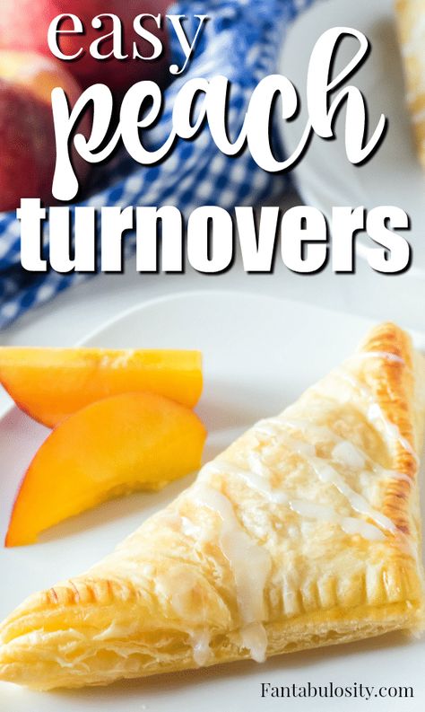 YUUUM!!!! This EASY peach turnover recipe using puff pastry and canned pie filling is so simple it's crazy! #peach #turnoversrecipe #easyrecipe #puffpastry Peach Hand Pies Canned Peaches, Puff Pastry Hand Pies Desserts, Puff Pastry Peach Recipes, Turn Over Recipe, Peach Pastry Recipes, Turnovers With Pie Crust, Canned Peaches Recipes, Canned Peach Pie Filling, Easy Turnovers