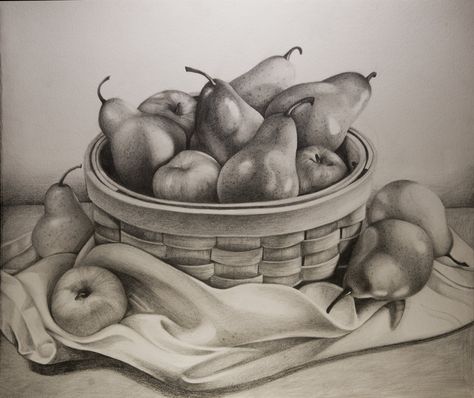 still life drawing - Google Search | Still Life | Pinterest ... Fruit Bowl Drawing, Fruit Basket Drawing, Drawing Fruit, Fruit Sketch, Still Life Sketch, Fruit Drawing, Basket Drawing, Academic Drawing, Life Sketch