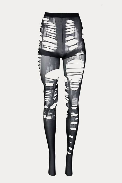 designed artwork slasher tights, Ripped Stockings, Ripped Tights, Punk Style Outfits, Trendy Stuff, Alt Clothes, Dr Wardrobe, Grunge Goth, Edgy Outfits, Body Products