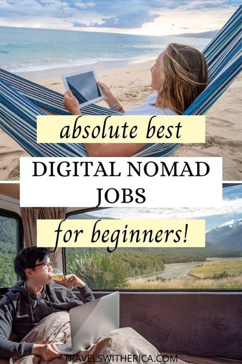 Jobs To Do While Traveling, Work While Traveling, How To Become A Digital Nomad, Travel Jobs For Women, Traveling Jobs, Digital Nomad Aesthetic, Travelling Artist, Remote Jobs No Experience, Nomad Living