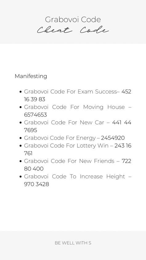 Gravoboi Codes For Exam, Healing Code For Success In Exam, Grabovoi Codes Friendship, Grabovoi Codes For Fair Skin, Grabovoi Codes Pass Exam, Grabovoi Codes Fame, Grabovoi Codes For Health, Grabovoi Code For New Home, Grabovoi Code For New Car