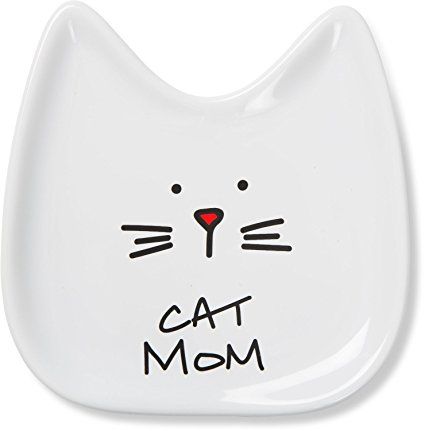 Pavilion Gift Company Blobby Cat, Cat Spoon Rest " Cat Mom", 5", White Cat Mom Funny, Gifts For Cats, Cat Spoon, Cat Whisperer, F2 Savannah Cat, Cat Spray, Kitten Toys, Ceramic Spoon Rest, Cat Things