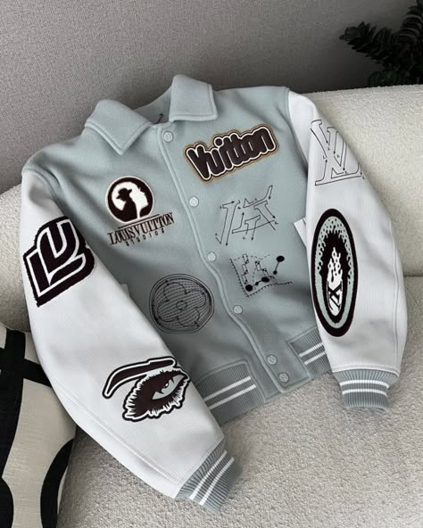 Hidden Ny, Senior Jackets, Varsity Jacket Outfit, Street Style Outfits Casual, Drippy Outfit, Hype Clothing, Concept Clothing, Varsity Jackets, Street Style Outfits Men