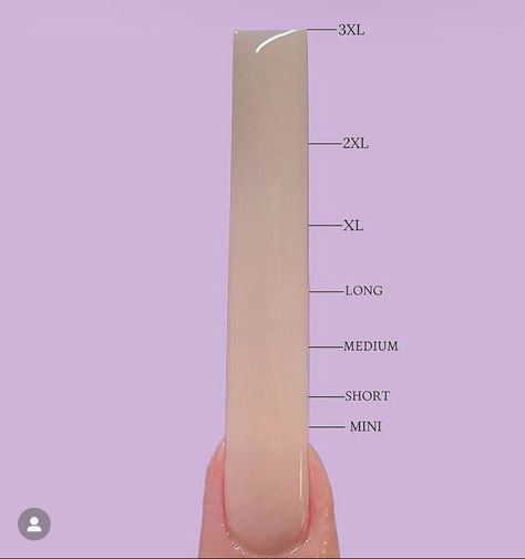 Nails Sizes Shape Chart, Nails For Back To School Acrylic Long, Acrylic Nails Sizes Chart Length, Nails Acrylic Length Chart, Acrylic Nails Length Chart Square, Length Nails Chart, Acrylic Nail Sizes Chart Length, Acrylic Length Chart, Mail Length Chart And Shape