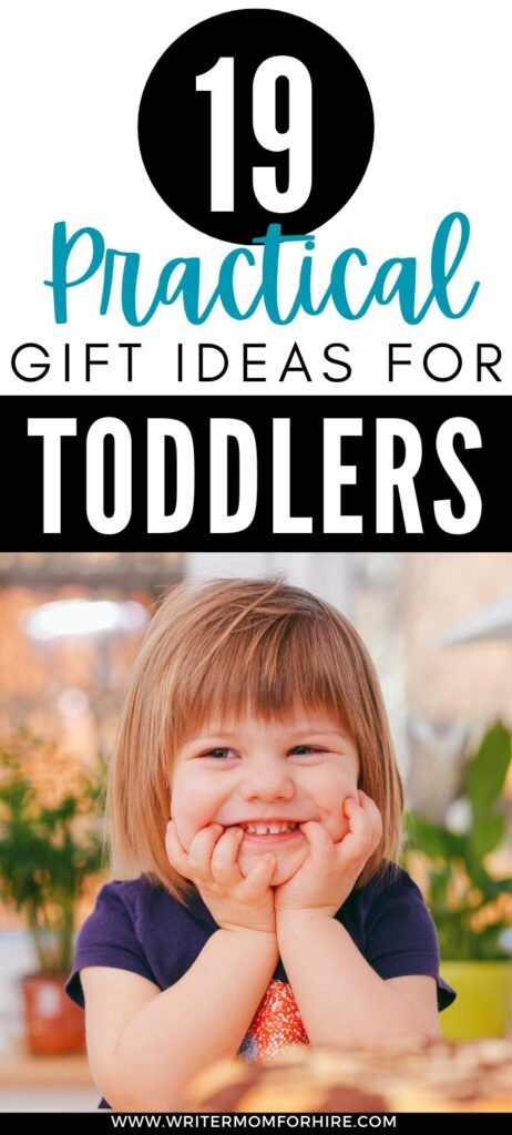 young child; text that reads: 19 practical gift ideas for toddlers Gifts For A 2 Year Boy, Gift For 2 Year Girl, Gifts For Two Year Old Girl, Gifts For 3 Year Girl, Gifts For 2 Year Girl, Boy Gift Basket Ideas, Gifts For Toddler Girl, Boy Birthday Gift Ideas, Christmas Presents For Toddlers