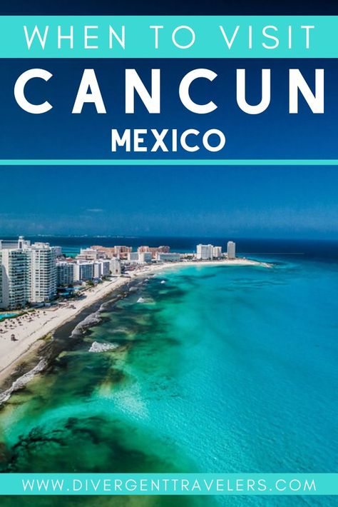 When to visit Cancun Mexico - A month by month travel guide to help you plan when is the best month for you to visit Cancun Mexico. #Planyourtrip #Vacationideas #Vacation #Mexico #whentovisitmexico #WhentovisitCancun #Cancun #Travel Cancun Itinerary, Things To Do In Cancun, Cancun Travel, Places To Visit In Mexico, Mexico Itinerary, Cancun Vacation, Cancun Trip, Mexico Travel Guides, Trip To Mexico