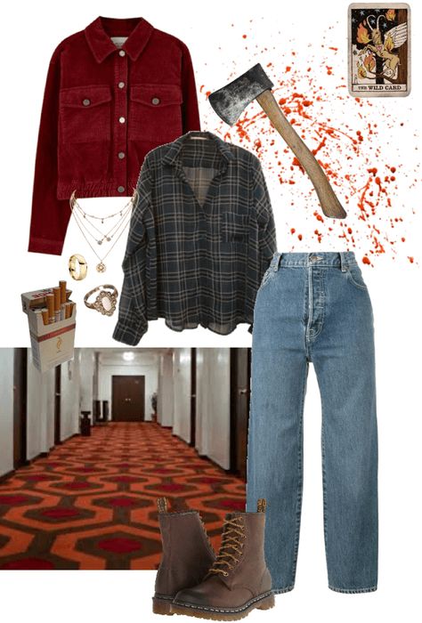 Horror Movies Inspired Outfits, Slasher Outfit Ideas, Slasher Movie Outfits, Horror Outfits Halloween, Chucky Inspired Outfit, Horror Movie Outfit Inspiration, 90s Horror Movie Outfits, Horror Movie Inspired Outfits, Horror Outfits Aesthetic