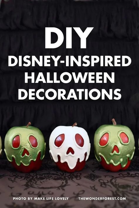 Disney Halloween Dollar Tree Diy, Disney Themed Halloween Decorations, Halloween Disney Decorations Diy, Diy Disney Pumpkins, Diy Mickey Pumpkin, Diy Mickey Halloween Decorations, Disney Halloween Ideas, Disney Halloween Diy Decorations, Disney Halloween Decorations Indoor