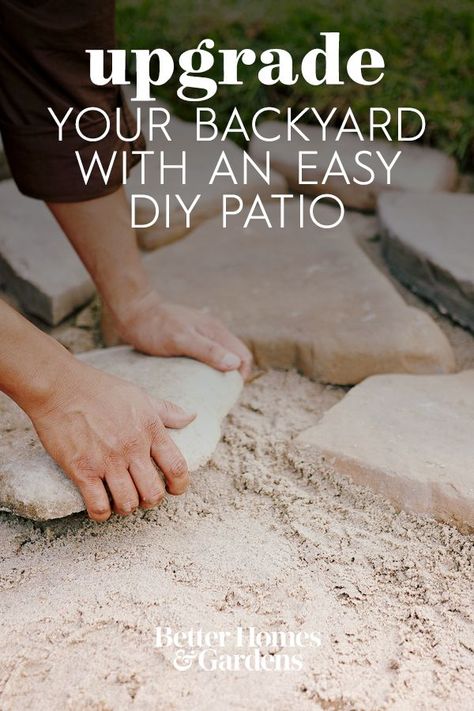 Patio Squares Ideas, Irregular Paver Patio, Diy Backyard Pavers On A Budget, Diy Cheap Patio Floor, Front Yard Flagstone Patio, Building A Patio On A Budget, Pave Stone Patio Ideas, How To Extend Concrete Patio With Pavers, Inexpensive Patio Ideas Diy