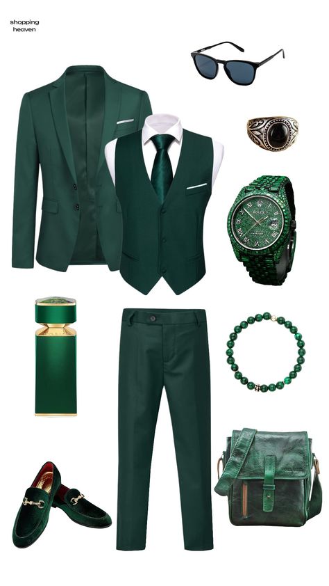 emerald green man outfit💚 #emerald #green #outfit #ideas #fashion Emerald Green Suits For Men, Green Outfits Ideas, Emerald Green Outfits, Emerald Green Outfit Ideas, Emerald Green Outfit, Green Outfit Ideas, Green Pants Outfit, Pants Outfit Men, Green Outfits