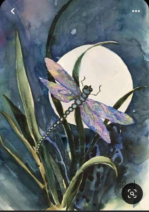 Dragonfly Paintings, Dragonfly Artwork, Dragon Flys, Dragonfly Painting, Dragonfly Tattoo Design, Watercolor Dragonfly, Dragonfly Dreams, Dragon Flies, Paintings Tutorials