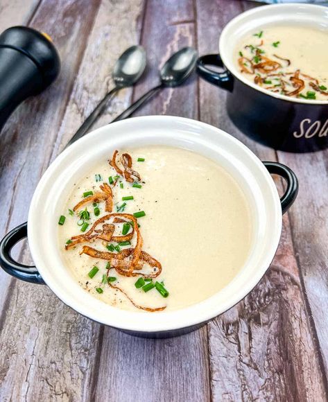 Cream of Onion Soup - Cook What You Love Cream Of Onion, Cream Of Onion Soup, Good Soups, Poblano Soup, Soups Chicken, Spring Soups, Oven Roasted Tomatoes, Creamy Soups, Creamed Onions