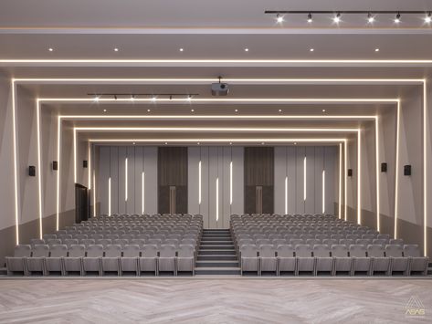 Conference Design Ideas, School Auditorium Design, Auditorium Design Interiors, Lecture Hall Design, Auditorium Interior, Amphitheater Architecture, Cinema Room Design, Planetarium Architecture, Architecture College