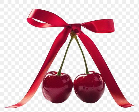 Cherry Silhouette, Red Ribbon Png, Red Bow Png, Ribbons Aesthetic, Cherry Png, Ribbon Aesthetic, Red Png, Wallpaper Theme, App Store Icon