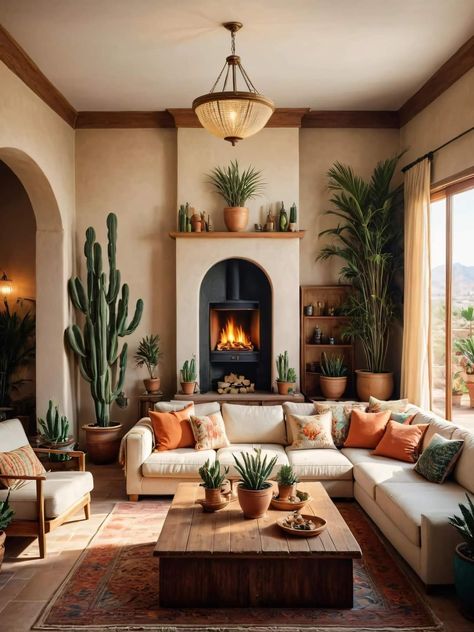 Southwest Living Room, Southwest Living, Stile Boho Chic, Modern Mexican, Mexican Home Decor, Mexican Home, Decor Home Living Room, Boho Living, Boho Living Room