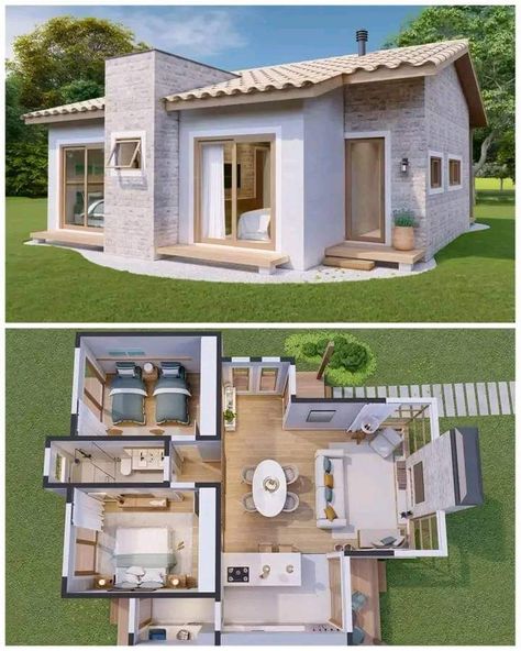 Sims Freeplay Houses, House Flippers, Small House Layout, Sims 4 House Plans, Sims 4 House Building, A Small House, Tiny House Community, House Floor Design, Sims 4 House Design