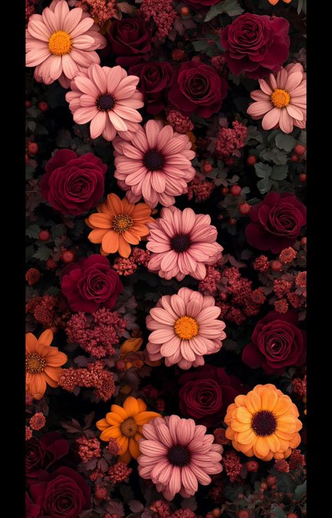 Fall Backgrounds Iphone, Vintage Flowers Wallpaper, Iphone Wallpaper Fall, Flower Iphone Wallpaper, Sunflower Wallpaper, Hippie Wallpaper, Apple Watch Wallpaper, Phone Wallpaper Patterns, Flower Background Wallpaper