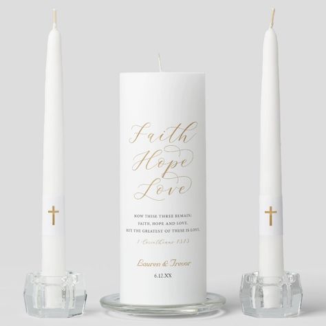 Wedding Unity Candle, Wedding Unity Candle Set, Love Lauren, Church Candles, Wedding Unity Candles, Unity Candle Sets, Wedding Unity, Catholic Wedding, Wedding Decor Style