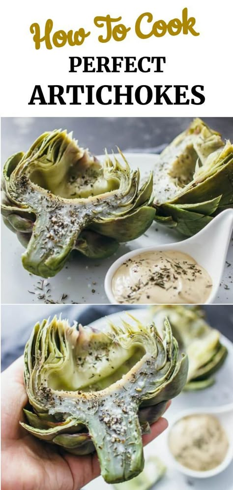 How To Cook Artichokes, Summer Apps, Roasted Artichokes, How To Cook Artichoke, Paleo Appetizers, Recipe Appetizers, Artichoke Recipes, Olive Oils, Fool Proof Recipes