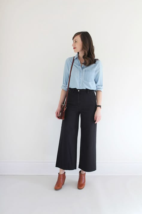 Wide Leg Crop Pant Review Boating Outfit, Wide Leg Cropped Pants, Work Style, Mode Inspiration, Work Clothes, Work Fashion, Outfits Casuales, Latest Fashion For Women, Pants Outfit