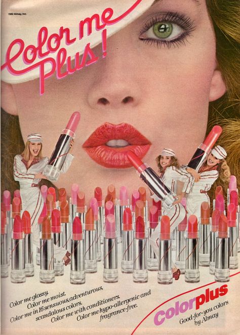 https://flic.kr/p/2iuMvM5 | Almay 1983 70's Makeup, Vintage Seventeen Magazine, 1980s Makeup, Makeup Advertisement, Disco Makeup, Makeup Poster, Lipstick Ad, Vintage Makeup Ads, 70s Makeup