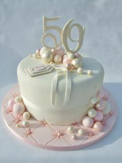 Elegant 50th birthday cake idea.  See more ideas on planning a 50th birthday party at www.one-stop-party-ideas.com 50th Birthday Cake For Women, Birthday Cake For Women Elegant, Birthday Cake For Women Simple, 50th Birthday Cakes, Birthday Cake For Women, Cake For Women, Birthday Cake For Mom, New Birthday Cake, 50th Cake