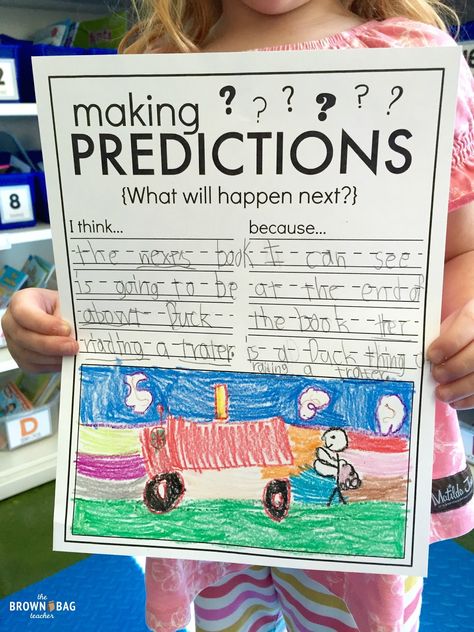 FREE graphic organizer for Making Predictions. Plus, I love the predicting anchor chart in this post! Coachella Make-up, Free Graphic Organizers, First Grade Reading Comprehension, Grade 1 Reading, Making Predictions, 1st Grade Reading, 1st Grade Writing, First Grade Writing, Reading Comprehension Strategies