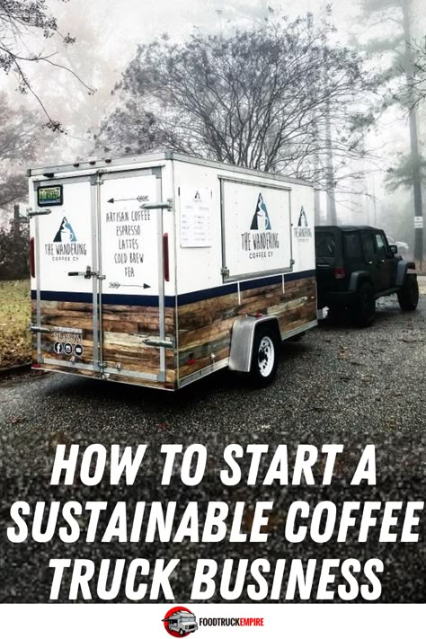 Starting A Coffee Trailer, Inside A Coffee Trailer, Camper Business Ideas, Coffee Trailer For Sale, Coffee Carts Ideas Business, Coffee Trailer Business Plan, Selling Coffee At A Farmers Market, Coffee Rv Business, Coffee Truck Business Plan