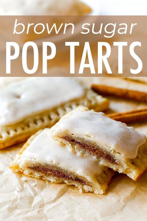 Gluten Free Brown Sugar Pop Tarts, Gf Pop Tarts, Gluten Free Poptart Recipe, Sourdough Poptart Recipe, Brown Sugar Cinnamon Pop Tarts, Cinnamon Pop Tarts, Homemade Poptarts, Gluten Free Pop Tarts, Brown Sugar Pop Tarts