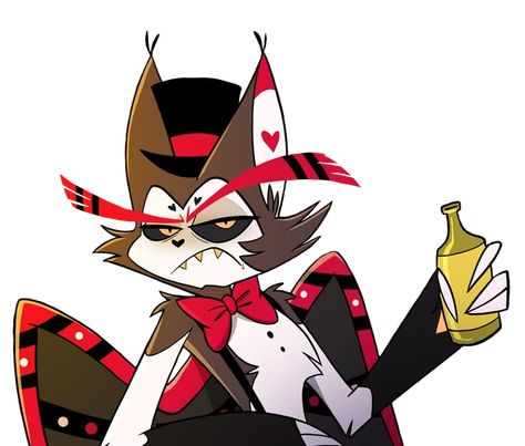 Drunk Cat, Hazbin Hotel Husk, Walpapers Cute, Hotel Trivago, Vivziepop Hazbin Hotel, Hotel Art, Drawing Reference Poses, Hazbin Hotel, Sake