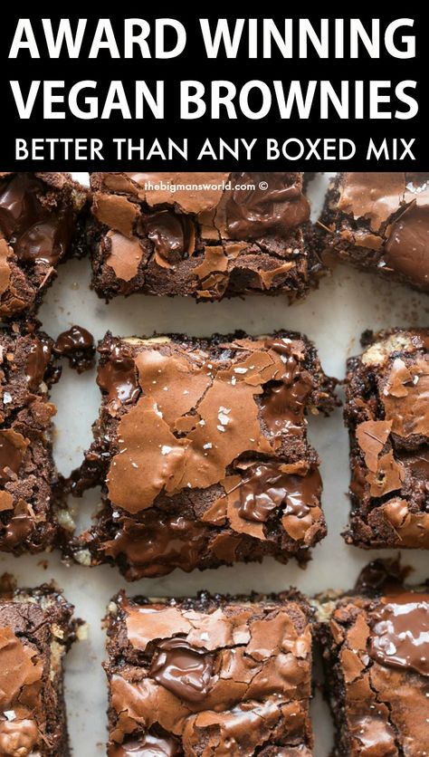 Simple Vegan Baking, Best Vegan Recipes Easy, Gluten Free Brownies Healthy, Cheap Vegan Dinners, Vegan Peanut Butter Brownies, Easy Vegan Brownies, Gluten Free Brownie Recipe, Simple Vegan Dinner, Vegan Brownie Recipe