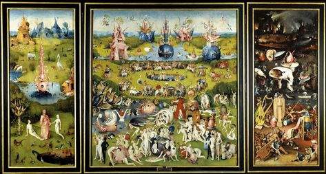 Hieronymus Bosch | The Garden of Earthly Delights (1490-1500) | Artsy Hunters In The Snow, Medieval England, Medieval Woman, Garden Of Earthly Delights, Wars Of The Roses, Max Ernst, Modern Map, Johannes Vermeer, Byzantine Icons