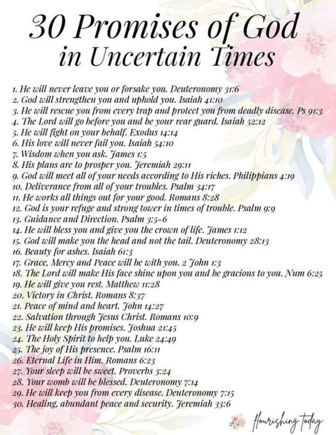 Are you looking for encouraging Bible verses for tough times? During these difficult seasons there is nothing more powerful than to declare God's Promises. Here you'll find 30 verses on God's Promises in the Bible to speak over you and your family. #godspromises #promisesofGod #bibleverses #nofear #scripture #bible God And Family Quotes Scriptures, Declare Gods Word Over Your Life, Scripture To Speak Over Yourself, The Lords Promises, Biblical Promises Scriptures, Promise Scriptures, Bible Verses For Repentance, Who God Is, God's Promises Quotes