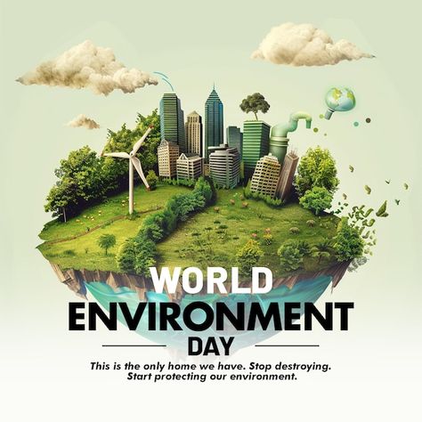 Psd world environment day poster and ban... | Premium Psd #Freepik #psd #ecology #environment #earth #world World Environment Day Posters, Happy World Environment Day, Earth Day Posters, Snapchat Streaks, World Environment Day, Environment Day, Our Environment, Tree Care, Smart City