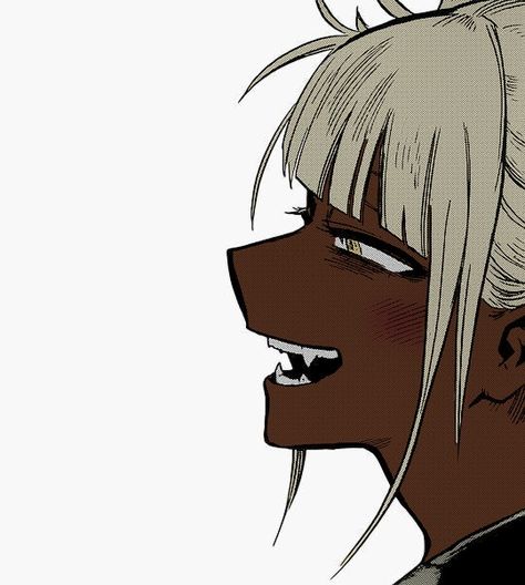 By me, no credit if use don't claim Mexican Anime Characters, Black Toga, Toga Pfp, Mha Black, Toga Icon, Poc Pfp, Animated Pfp, Blk Edits, Mha Au