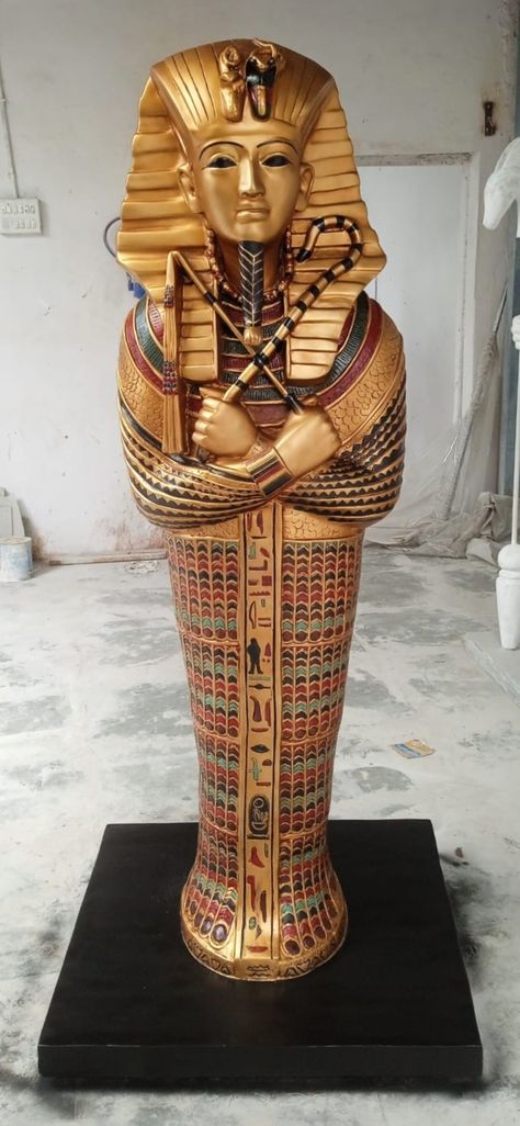 Egyptian mummy box Egyptian Halloween, Egyptian Mummy, Egypt Mummy, Egypt Project, Halloween Outside, Egyptian Mummies, Halloween Mummy, King Tut, Samurai Gear