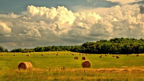 Rural Farm Countryside - Free photo on Pixabay April Weather, Weather Predictions, Summer Temperature, Farmers Almanac, Reference Photos For Artists, Old Farmers Almanac, Countryside Landscape, Hay Bales, Southwest Desert