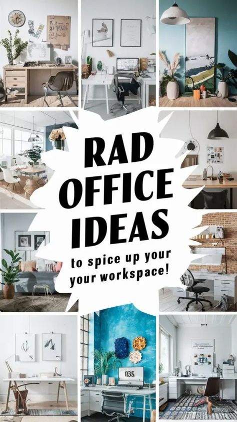 10 Rad Office Decor Ideas to Spice Up Your Workspace! - Fabricerie Remodel Office Ideas, Leadership Office Decor, Office Revamp Ideas, Middle School Office Decorating Ideas, Gen Z Office Decor, Womens Office Space, Office Decor Workplace Ideas, Case Manager Office Decor, Diy Office Decor Ideas