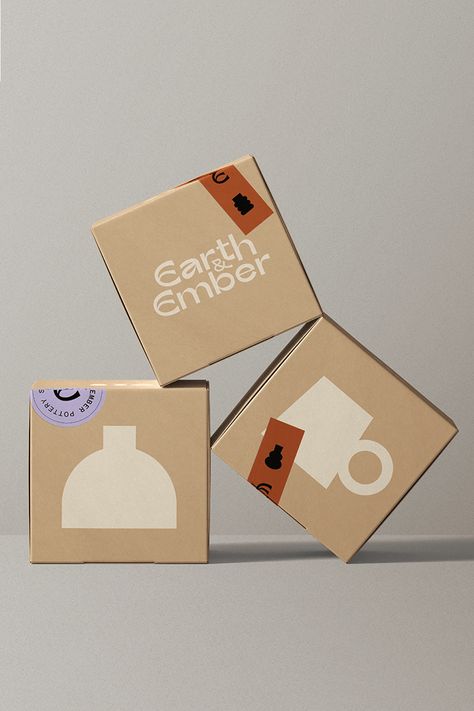 Earth & Ember’s brand identity captures the essence of artisanal pottery with a warm, earthy palette and handcrafted design elements. Alessandra Mejia seamlessly blends tradition with modern aesthetics, creating a visual narrative that speaks to the soul of pottery making. 🍶✨ - Fivestar Branding Agency Is A Design and Branding Agency. This Work Belongs to The Accredited Artist and Is Curated For Inspiration Only
#BrandIdentity #RebrandYourself #Branding #LogoDesign #Logo #PackagingDesign Pottery Packaging Design, Ceramic Branding, Craft Pricing Formula, Ceramics Packaging, Pottery Packaging, Pottery Branding, Ceramic Logo, Ceramic Packaging, Pottery Brand