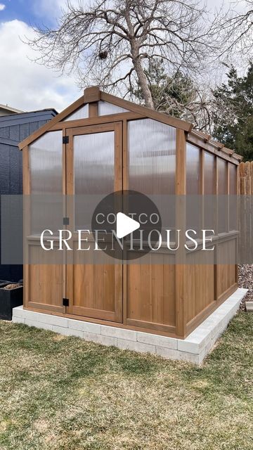 Nicole Pankopp | DIY + Home Renovations on Instagram: "I decided to give the Costco greenhouse a try…I love it!! . I can’t wait to grow lots of fruits, veggies and herbs in here with my boys! . . #greenhouse #greenhouselife #greenhouses #gardening #newgardener #doityourself" Costco Greenhouse, Greenhouse Shed Combo, Cedar Greenhouse, Texas Gardens, Green House Ideas, Modern Greenhouses, My Bo, Yard Furniture, Greenhouse Shed