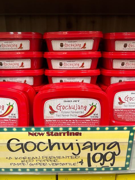 Trader Joes Gochujang, How To Use Gochujang Paste, Gochujang Paste Recipe, Gojuchang Recipe, Gochujang Recipe Chicken, Gochujang Recipes, Korean Paste, Korean Appetizers, Gochujang Paste