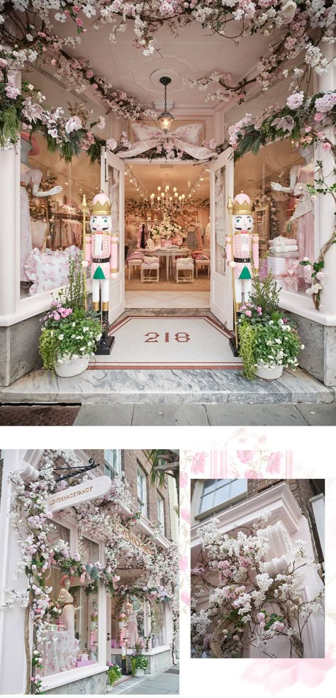 Greetings From Charleston! Store Boutique Ideas, Boutique Store Front Window Ideas, French Boutique Exterior, Whimsical Store Design, Southern Boutique Decor, Boutique Storefront Ideas, Whimsical Retail Design, Store Interiors Boutiques, Womens Boutique Decor