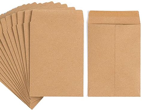 Amazon.com : 100 Pack Kraft Small Coin Envelopes Self-Adhesive Seed Envelopes Mini Parts Small Items Stamps Storage Packets Envelopes for Garden, Office or Wedding Gift (Brown, 3.23×4.53 inch) : Office Products Seed Envelopes, Baby Shower Greetings, Coin Envelopes, Business Envelopes, Stamp Storage, Stationary Supplies, Small Envelopes, Jam Paper, Money Envelopes