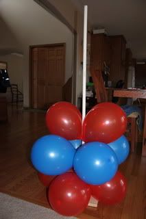 Photobucket Balloon Tower Diy How To Make, How To Make A Balloon Tower, Camo Balloons, Ballon Tower, Huge Balloons, Fairy Theme Party, Balloon Tower, Toy Story Theme, Toy Story Birthday Party