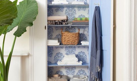 Linen closet organization