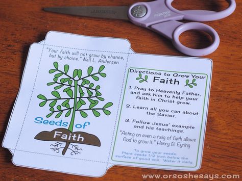 Faith Activities, Christlike Attributes, What Is Faith, Kids Church Activities, Growing Faith, Youth Lessons, Activity Day Girls, Having Faith, Sabbath School