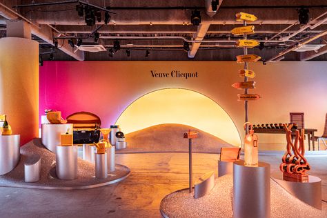 Sunset Lighting, Veuve Cliquot, Popup Store, Outdoor Patio Space, Experiential Marketing, Retail Interior, Yayoi Kusama, Magnum Photos, Event Inspiration